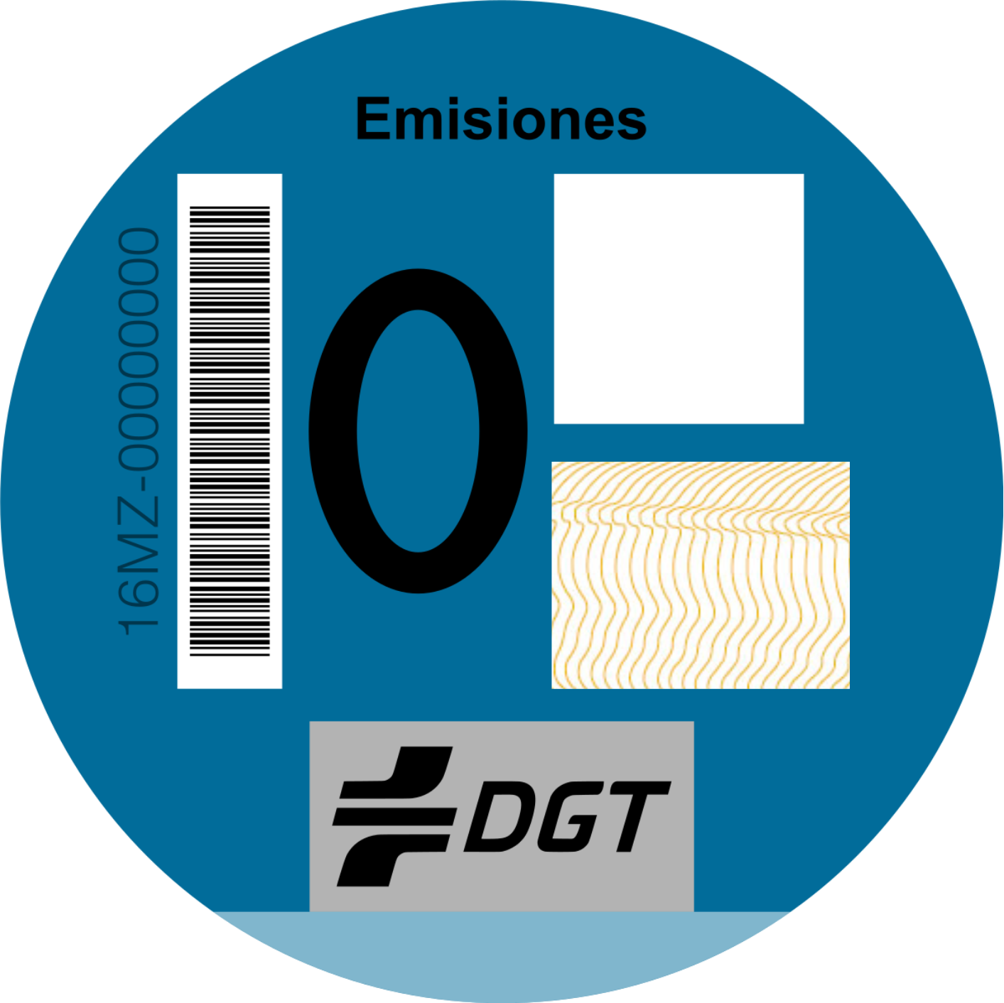 pegatina 0 emisiones DGT