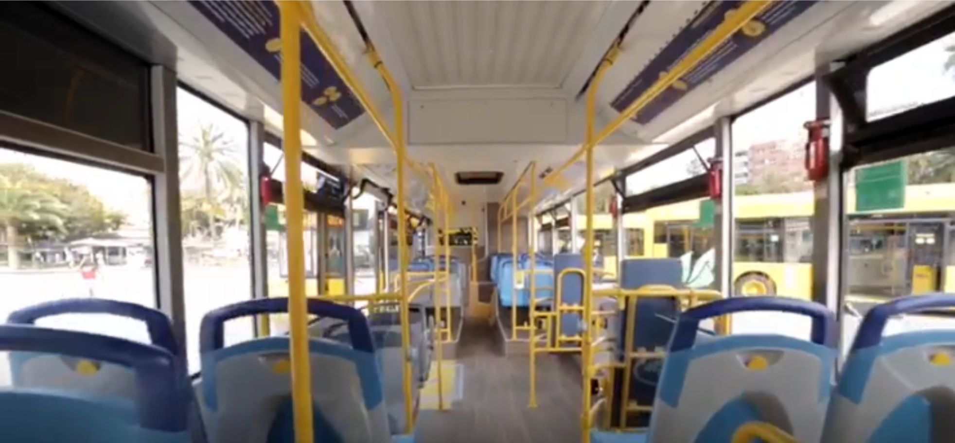 interior autobuses híbridos urbanos king long