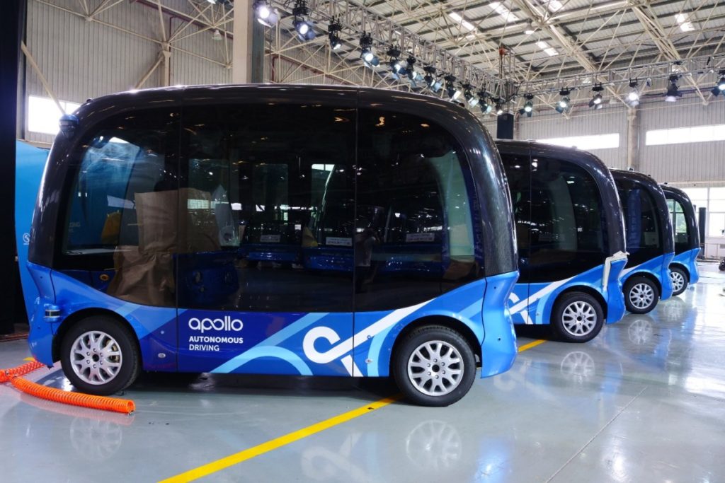 flota de autobuses de conducción autónoma king long